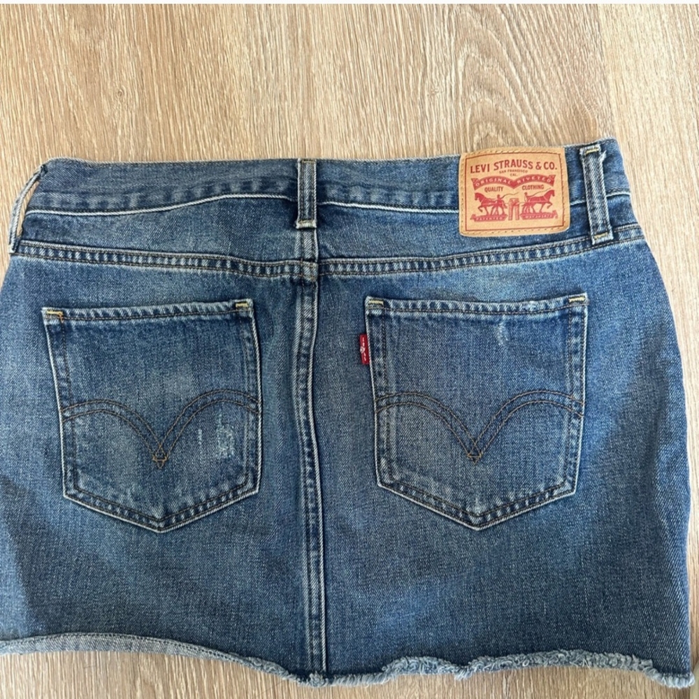 Levi's Blue Denim Mini Skirt